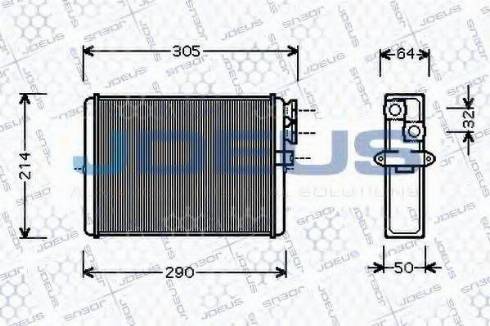 Jdeus 231M10 - Heat Exchanger, interior heating car-mod.net
