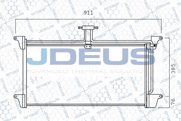 Jdeus 741M04 - Condenser, air conditioning car-mod.net