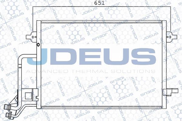 Jdeus 701M02 - Condenser, air conditioning car-mod.net