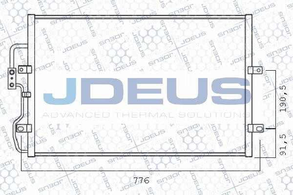 Jdeus 721M23 - Condenser, air conditioning car-mod.net
