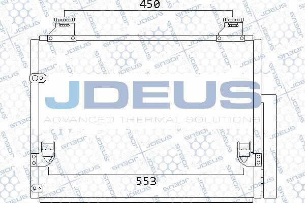 Jdeus 728M66 - Condenser, air conditioning car-mod.net