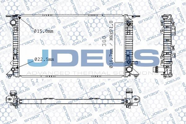 Jdeus M-0010460 - Radiator, engine cooling car-mod.net