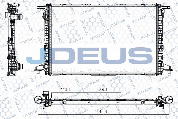 Jdeus M-0010720 - Radiator, engine cooling car-mod.net