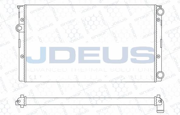 Jdeus M-0300451 - Radiator, engine cooling car-mod.net