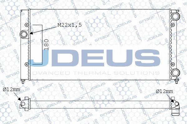 Jdeus M-0300470 - Radiator, engine cooling car-mod.net