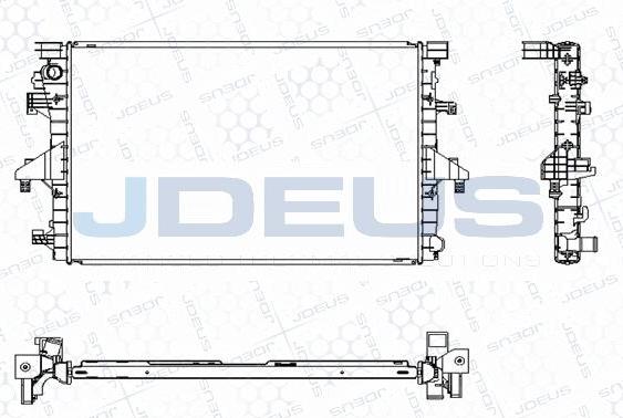 Jdeus M-0300760 - Radiator, engine cooling car-mod.net