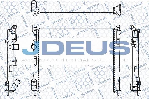 Jdeus M-023041A - Radiator, engine cooling car-mod.net