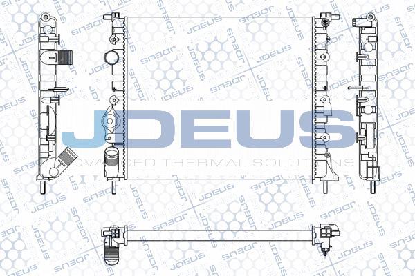 Jdeus M-0230550 - Radiator, engine cooling car-mod.net