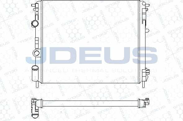 Jdeus M-0230650 - Radiator, engine cooling car-mod.net