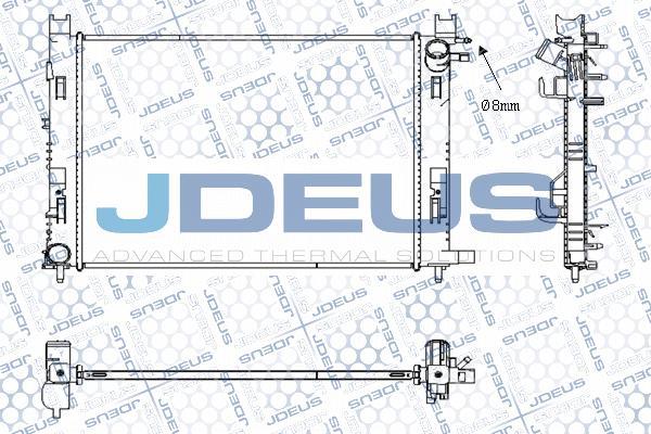 Jdeus M-0231130 - Radiator, engine cooling car-mod.net
