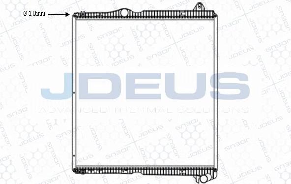 Jdeus M-1410090 - Radiator, engine cooling car-mod.net