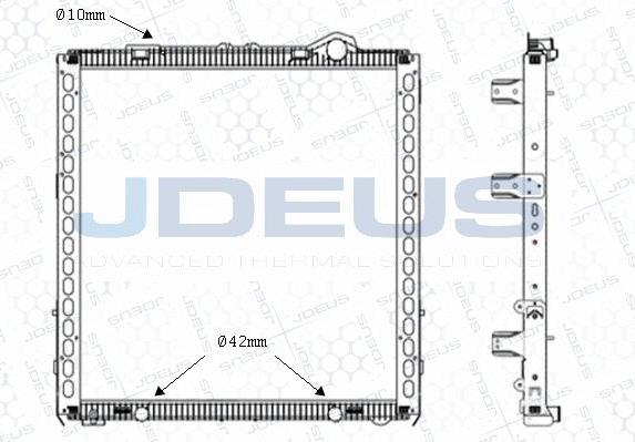 Jdeus M-1080120 - Radiator, engine cooling car-mod.net