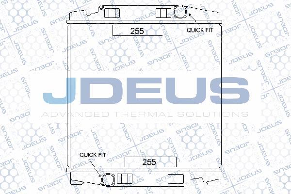 Jdeus M-1140140 - Radiator, engine cooling car-mod.net