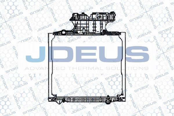 Jdeus M-115009A - Radiator, engine cooling car-mod.net