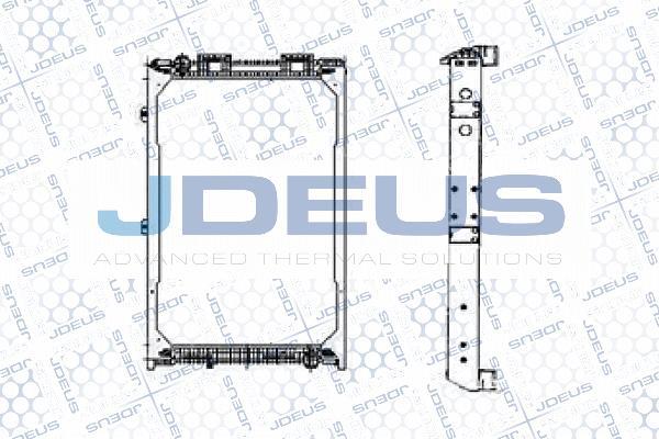 Jdeus M-115008A - Radiator, engine cooling car-mod.net
