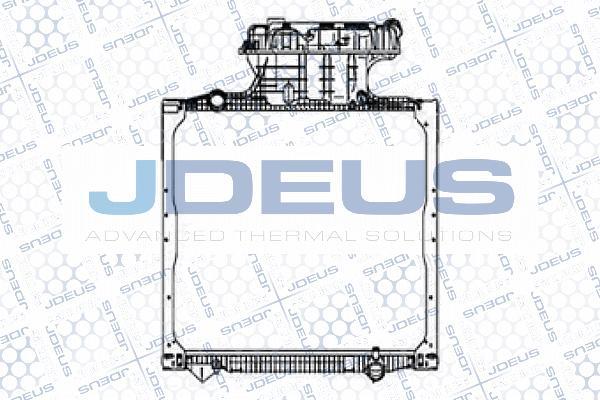 Jdeus M-115014A - Radiator, engine cooling car-mod.net