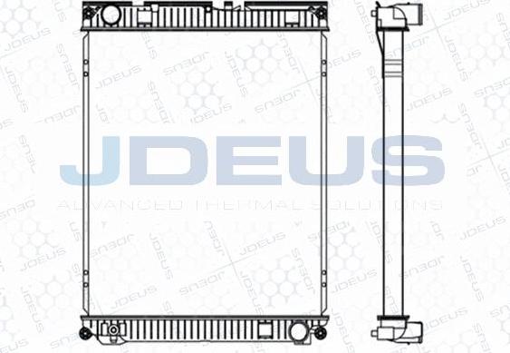 Jdeus M-1150130 - Radiator, engine cooling car-mod.net