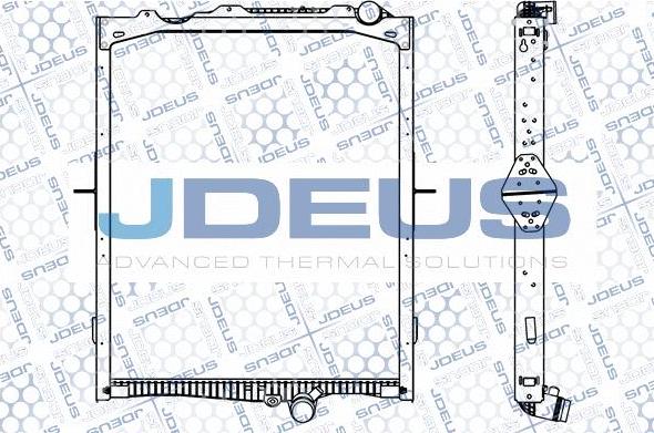 Jdeus M-123132A - Radiator, engine cooling car-mod.net
