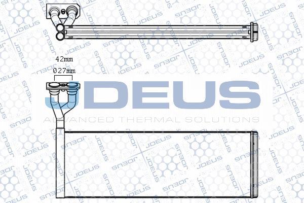 Jdeus M-241004A - Heat Exchanger, interior heating car-mod.net