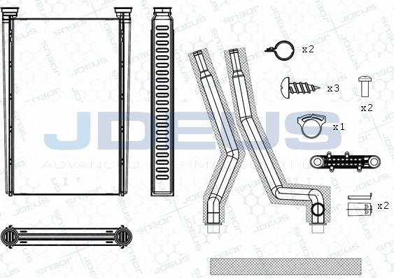 Jdeus M-2171270 - Heat Exchanger, interior heating car-mod.net