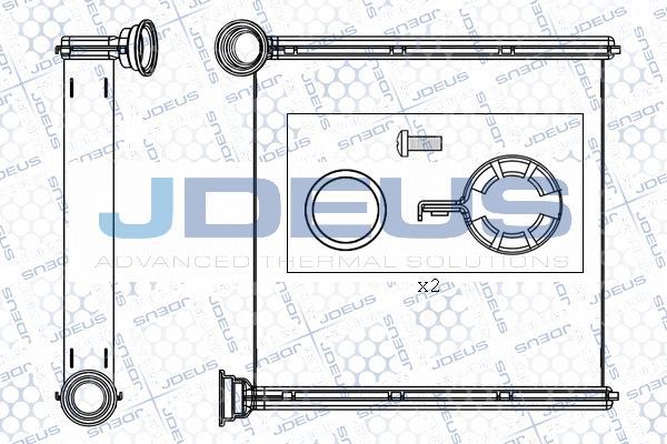 Jdeus M-2300580 - Heat Exchanger, interior heating car-mod.net