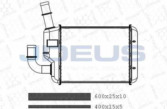 Jdeus M-2300760 - Heat Exchanger, interior heating car-mod.net