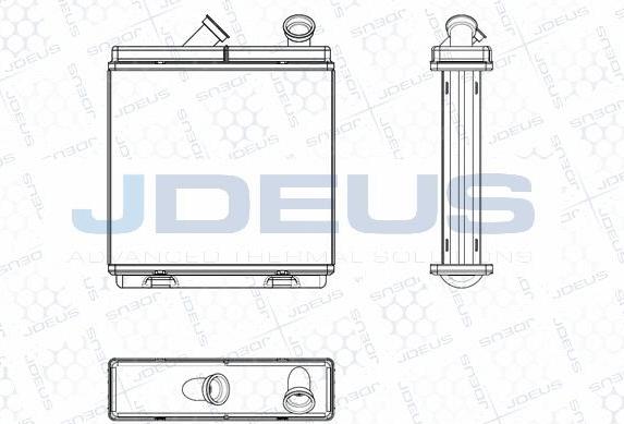 Jdeus M-220061A - Heat Exchanger, interior heating car-mod.net