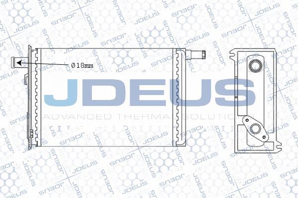 Jdeus M-223009A - Heat Exchanger, interior heating car-mod.net