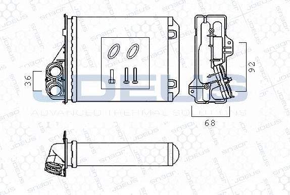 Jdeus M-2231280 - Heat Exchanger, interior heating car-mod.net