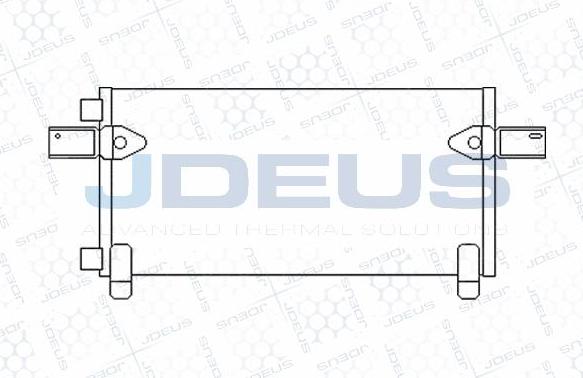 Jdeus M-7150100 - Condenser, air conditioning car-mod.net