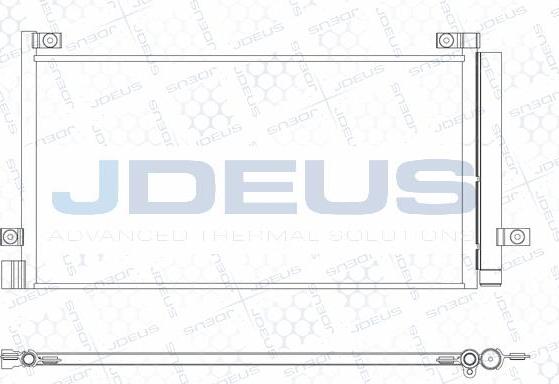 Jdeus M-7310350 - Condenser, air conditioning car-mod.net