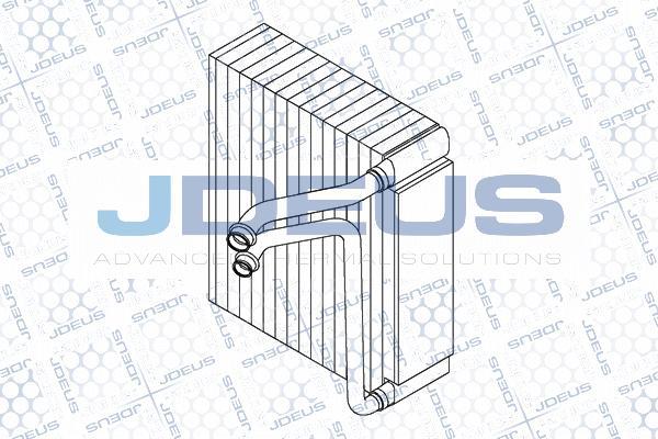 Jdeus RA9111230 - Evaporator, air conditioning car-mod.net