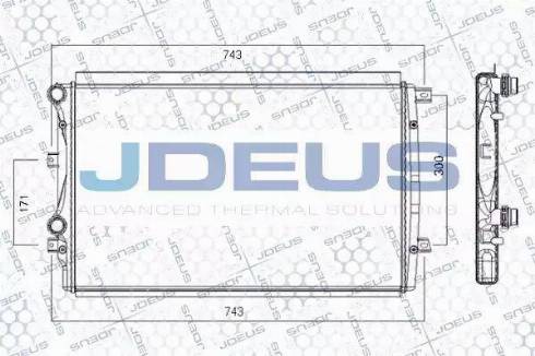 Jdeus RA0010301 - Radiator, engine cooling car-mod.net