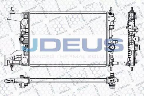 Jdeus RA0201070 - Radiator, engine cooling car-mod.net