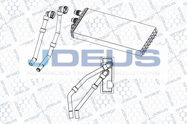 Jdeus RA2140090 - Heat Exchanger, interior heating car-mod.net