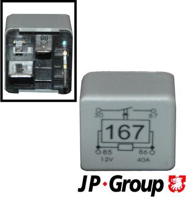 JP Group 1199206900 - Relay, fuel pump car-mod.net
