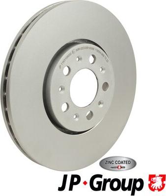 JP Group 1163109000 - Brake Disc car-mod.net