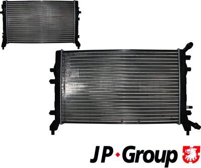 JP Group 1114208000 - Radiator, engine cooling car-mod.net