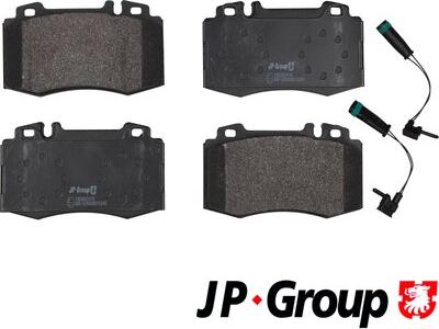 JP Group 1363602410 - Brake Pad Set, disc brake car-mod.net