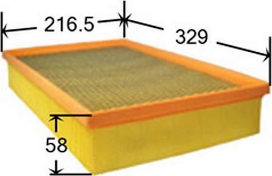 JS Asakashi A0296 - Engine Air Filter car-mod.net