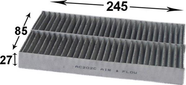 JS Asakashi AC202C - Filter, interior air car-mod.net