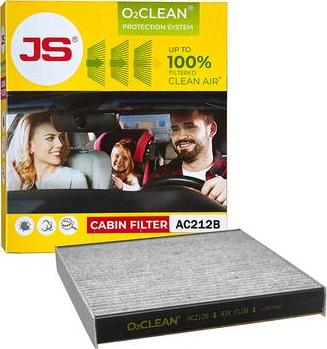 JS Asakashi AC212B - Filter, interior air car-mod.net