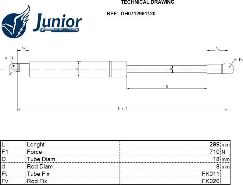 CARRO 065308300 - Gas Spring, boot, cargo area car-mod.net