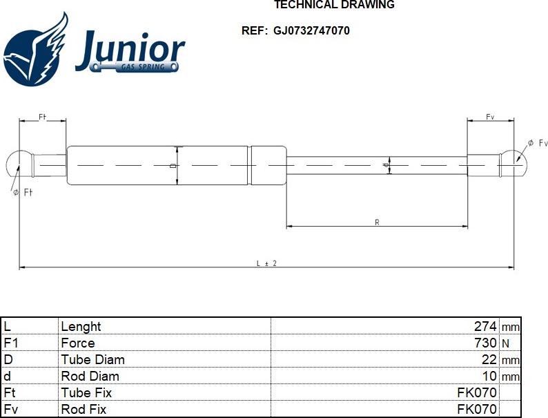 CARRO 086208300 - Gas Spring, boot, cargo area car-mod.net