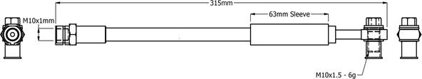Juratek JBH1440 - Brake Hose car-mod.net