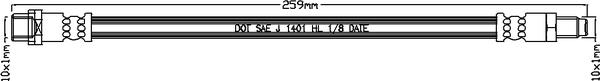 Juratek JBH1417 - Brake Hose car-mod.net