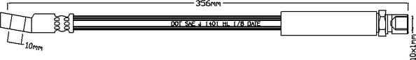 Juratek JBH1053 - Brake Hose car-mod.net