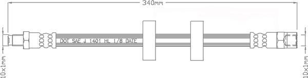 Juratek JBH1005 - Brake Hose car-mod.net
