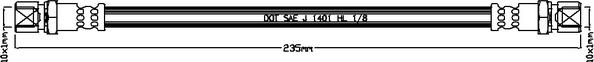 Juratek JBH1003 - Brake Hose car-mod.net