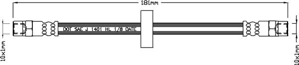 Juratek JBH1018 - Brake Hose car-mod.net